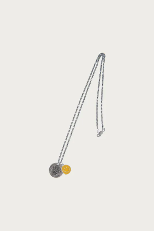 Yellow Smiley Necklace made by Canoe Club