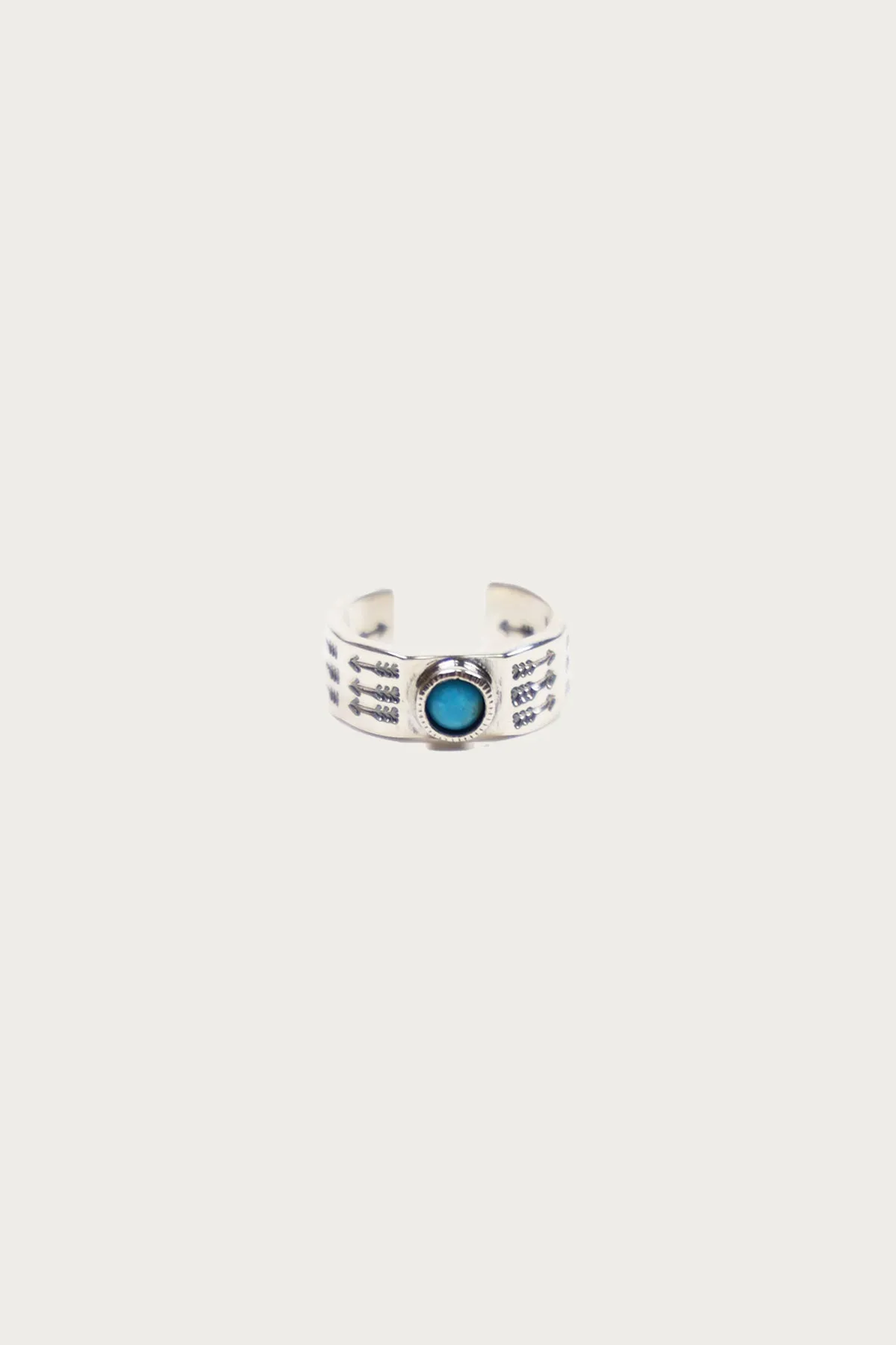 Triple Arrow Turquoise Stamp Ring sold by Canoe Club