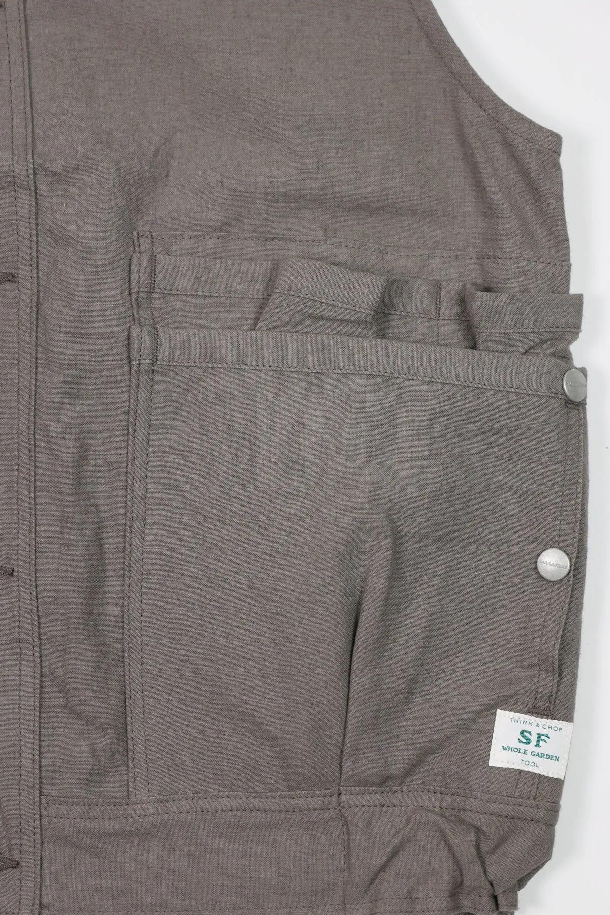 Overgrown Hiker Vest - Dusty Gray sold by Canoe Club product image thumbnail 3