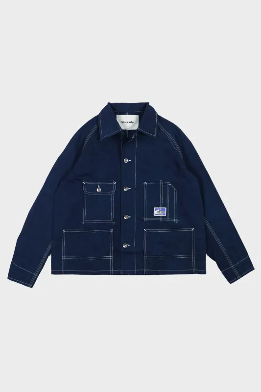 Railroad Jacket - Indigo Wonky-Wear sold by Canoe Club