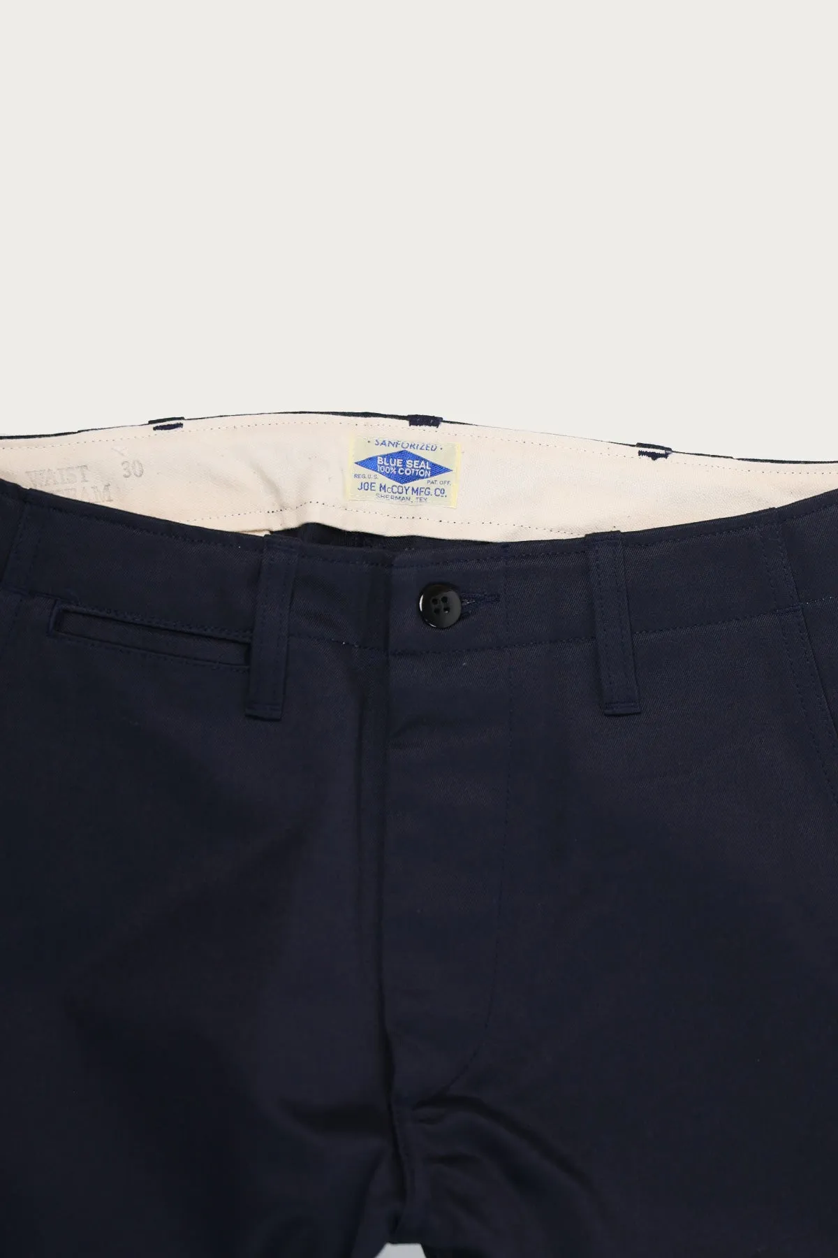 Blue Seal Chino Trousers - Navy sold by Canoe Club product image thumbnail 2