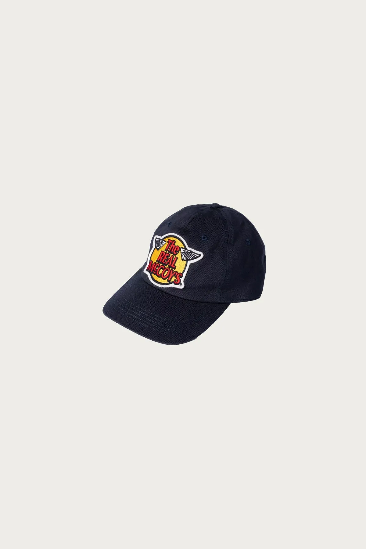 The Real McCoys Logo Baseball Cap - Navy sold by Canoe Club