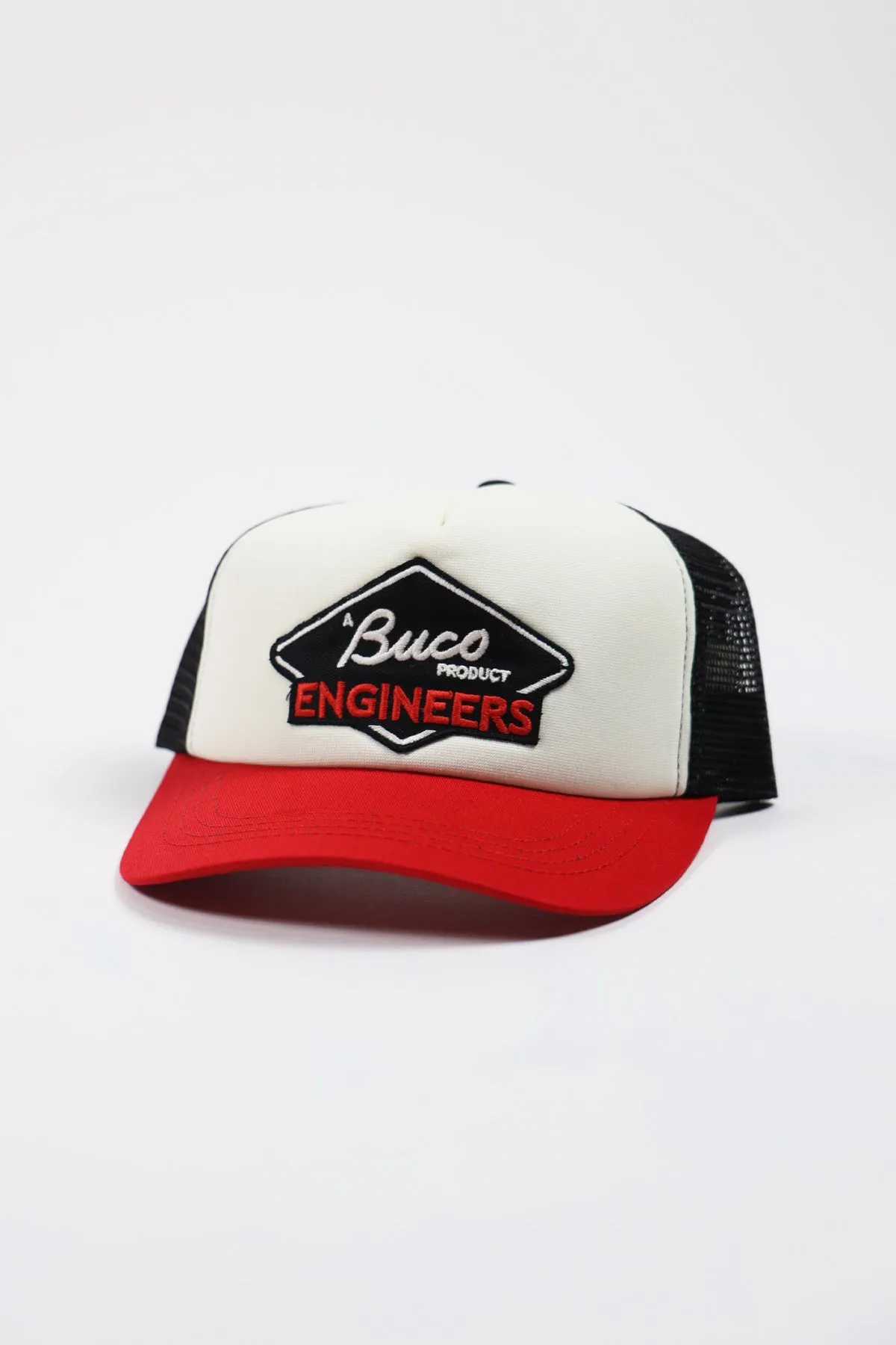 Buco Mesh Cap - Engineers Black/Red sold by Canoe Club