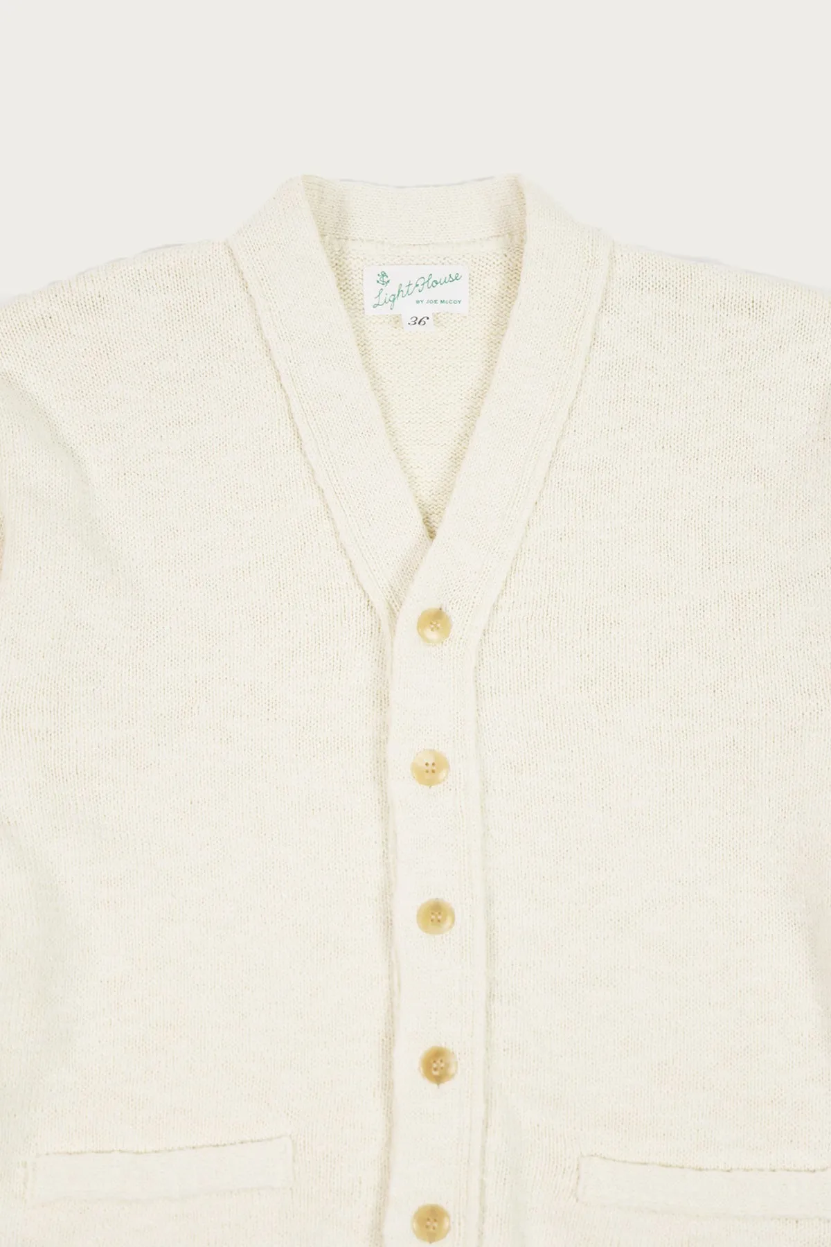 Cotton Summer Cardigan - Ecru sold by Canoe Club product image thumbnail 2