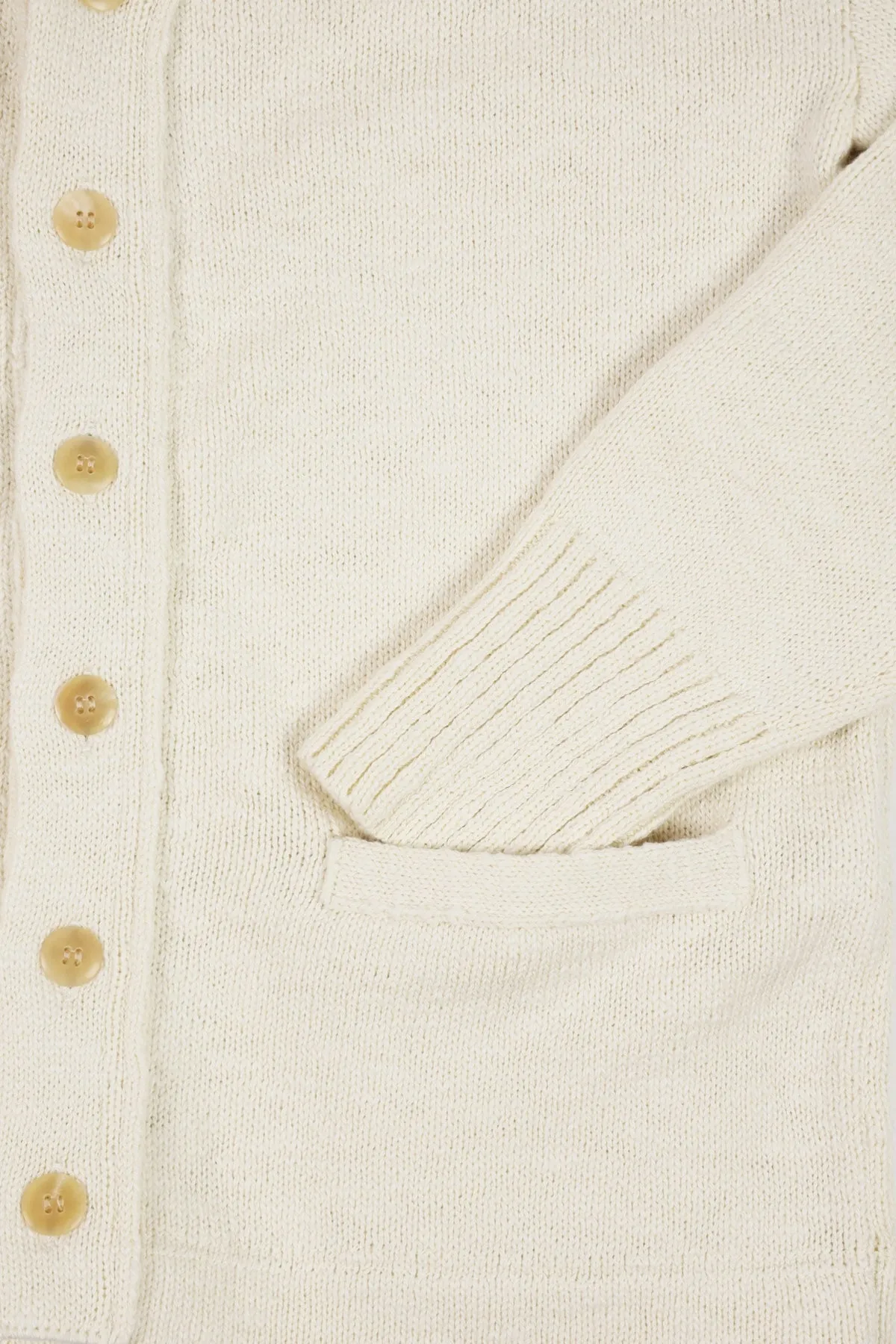 Cotton Summer Cardigan - Ecru sold by Canoe Club product image thumbnail 3