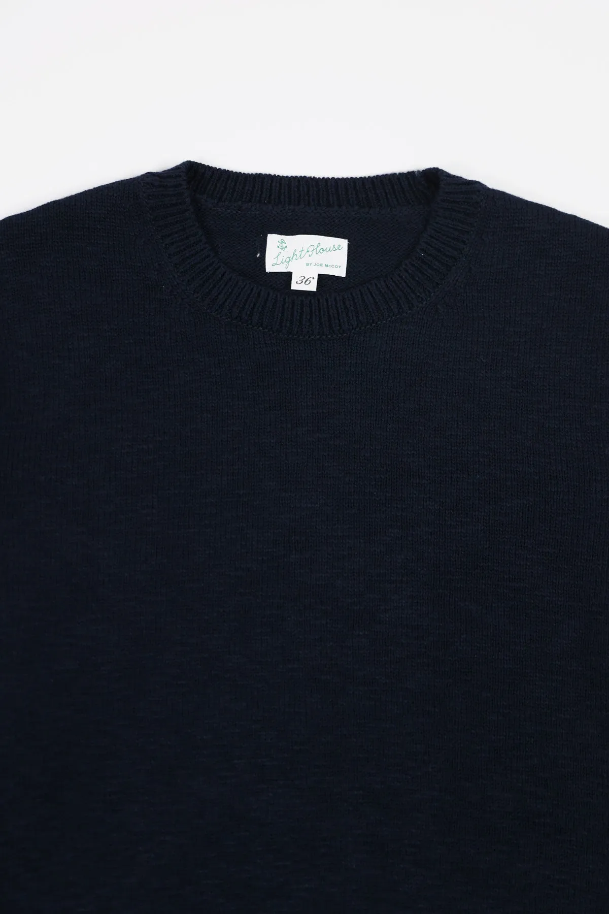 Cotton Crewneck Sweater - Navy sold by Canoe Club product image thumbnail 2