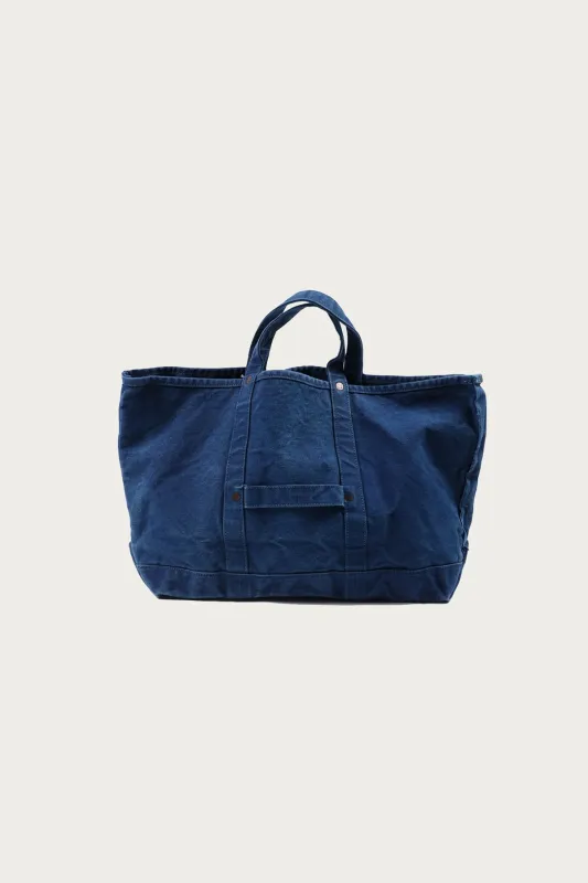 Coal Tote - Indigo Dyed sold by Canoe Club