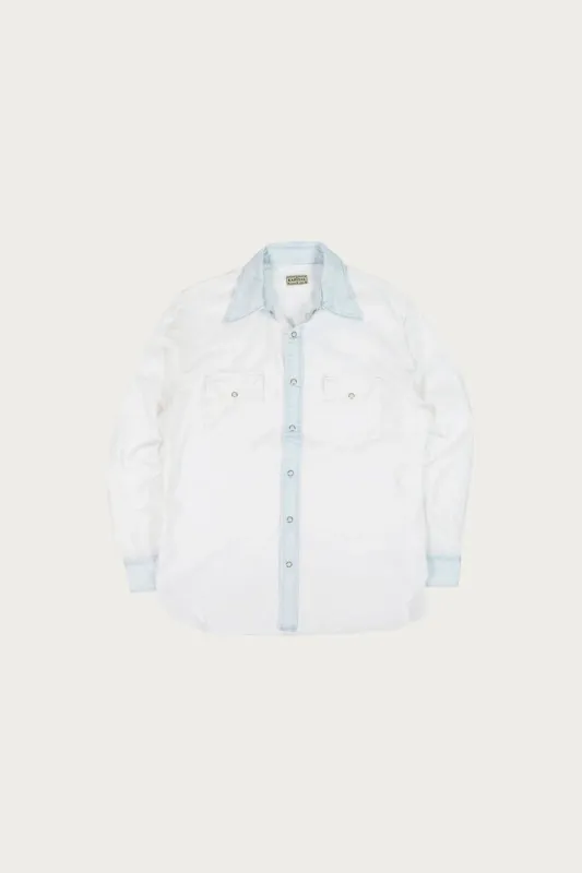 OX x Denim HUSKY Western Shirt - White made by Kapital