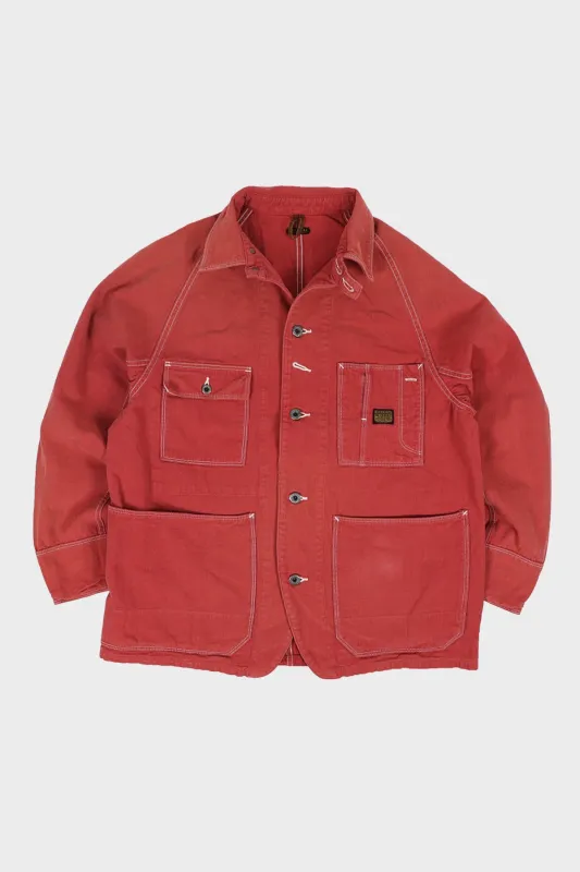 CALIFORNIA RED Canvas CACTUS Coverall - Red made by Kapital
