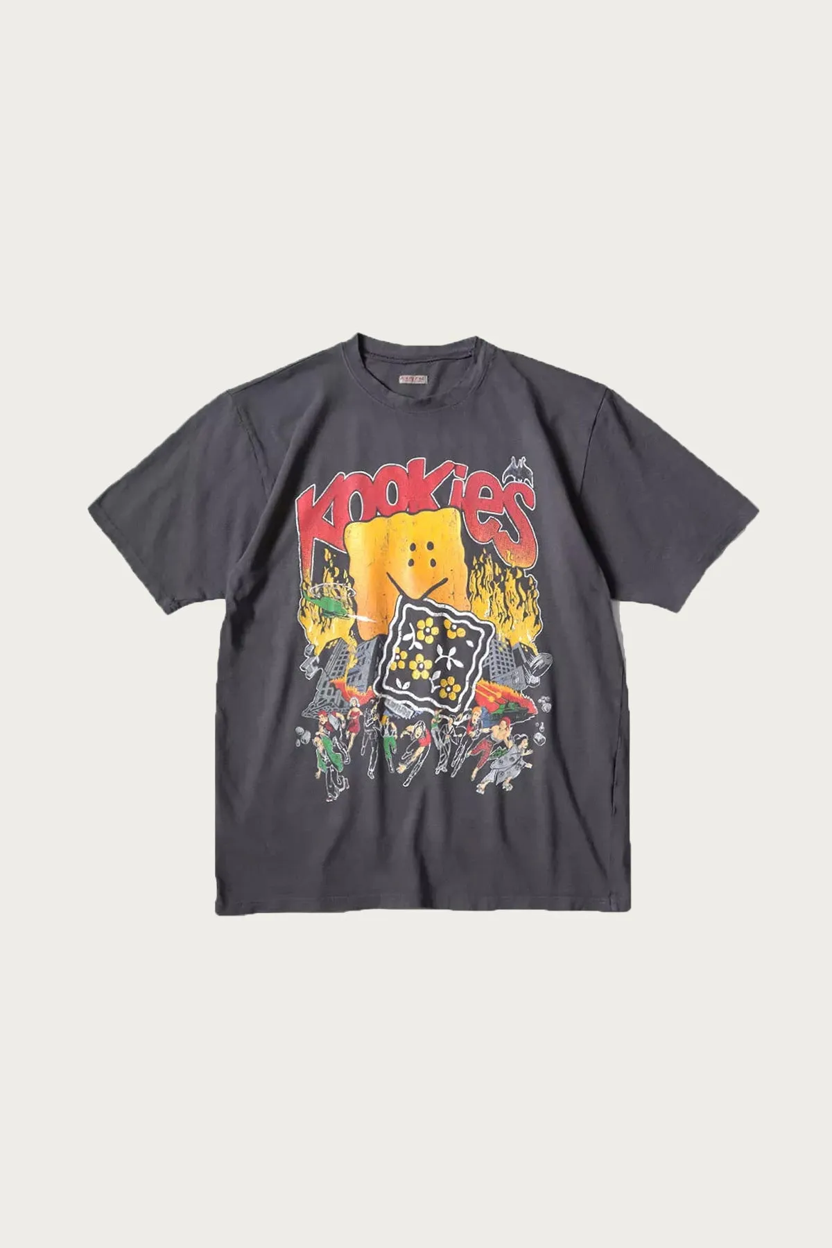 20/-Jersey Crew T (BUSTER PECKISH BOWY) - Black sold by Canoe Club