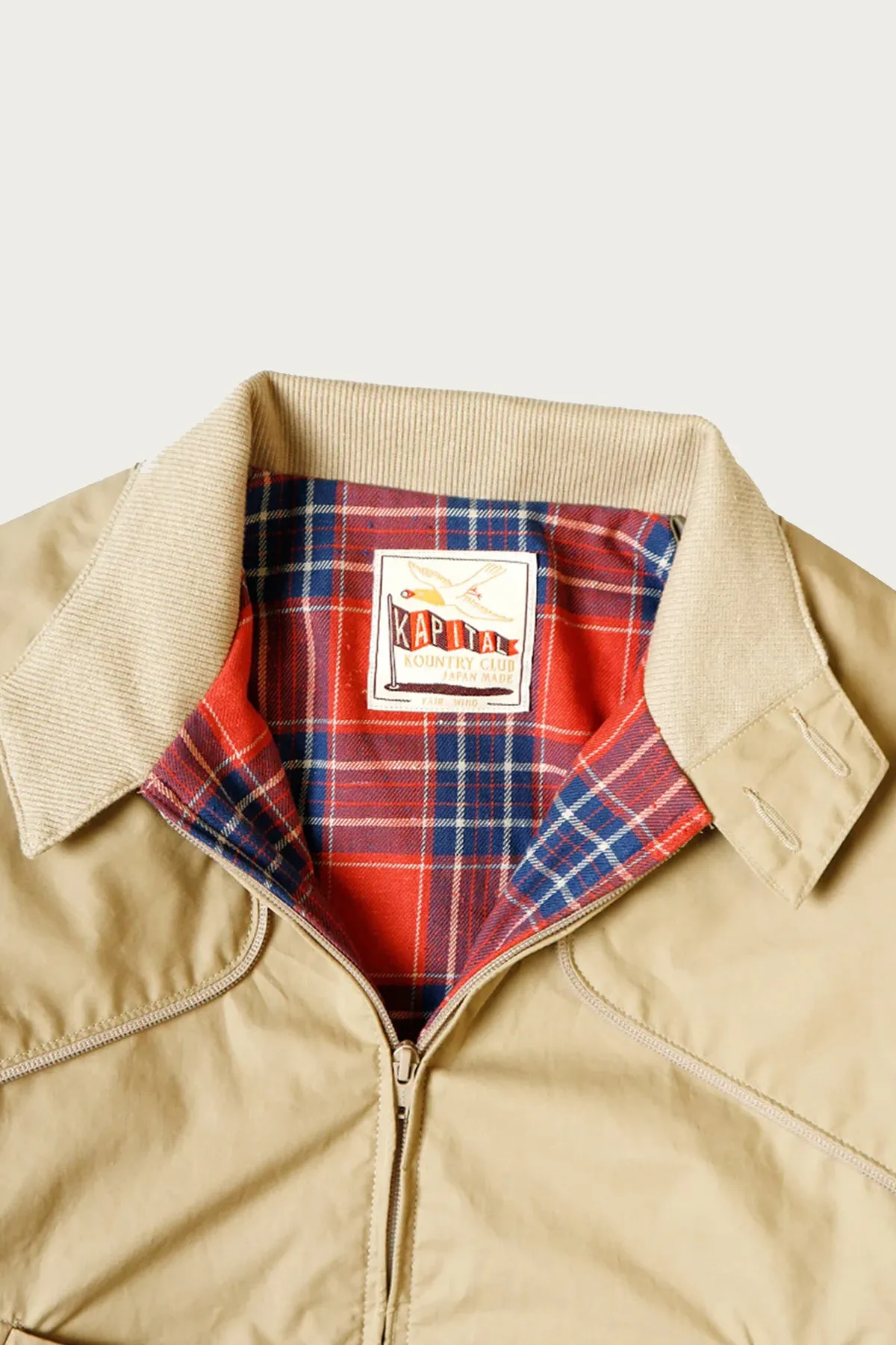 Dry Twill SHAM BOMBER Golf JKT - Beige sold by Canoe Club product image thumbnail 2