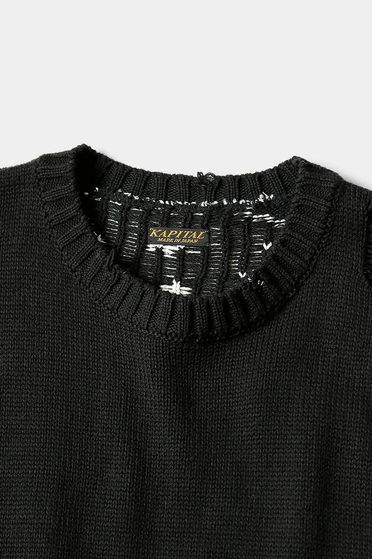 5G Cotton Knit BONE Vest - Black sold by Canoe Club product image thumbnail 3