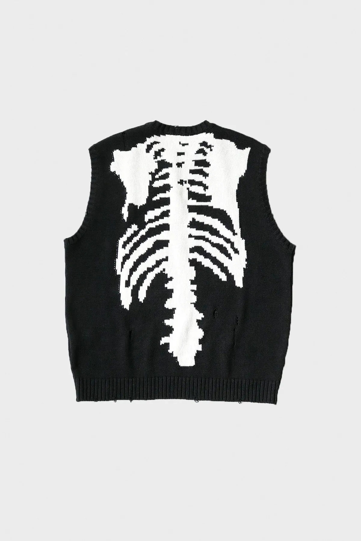 5G Cotton Knit BONE Vest - Black sold by Canoe Club