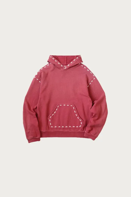 SWT Knit MARIONETTE Hoodie(PRO) - Faded Red made by Kapital