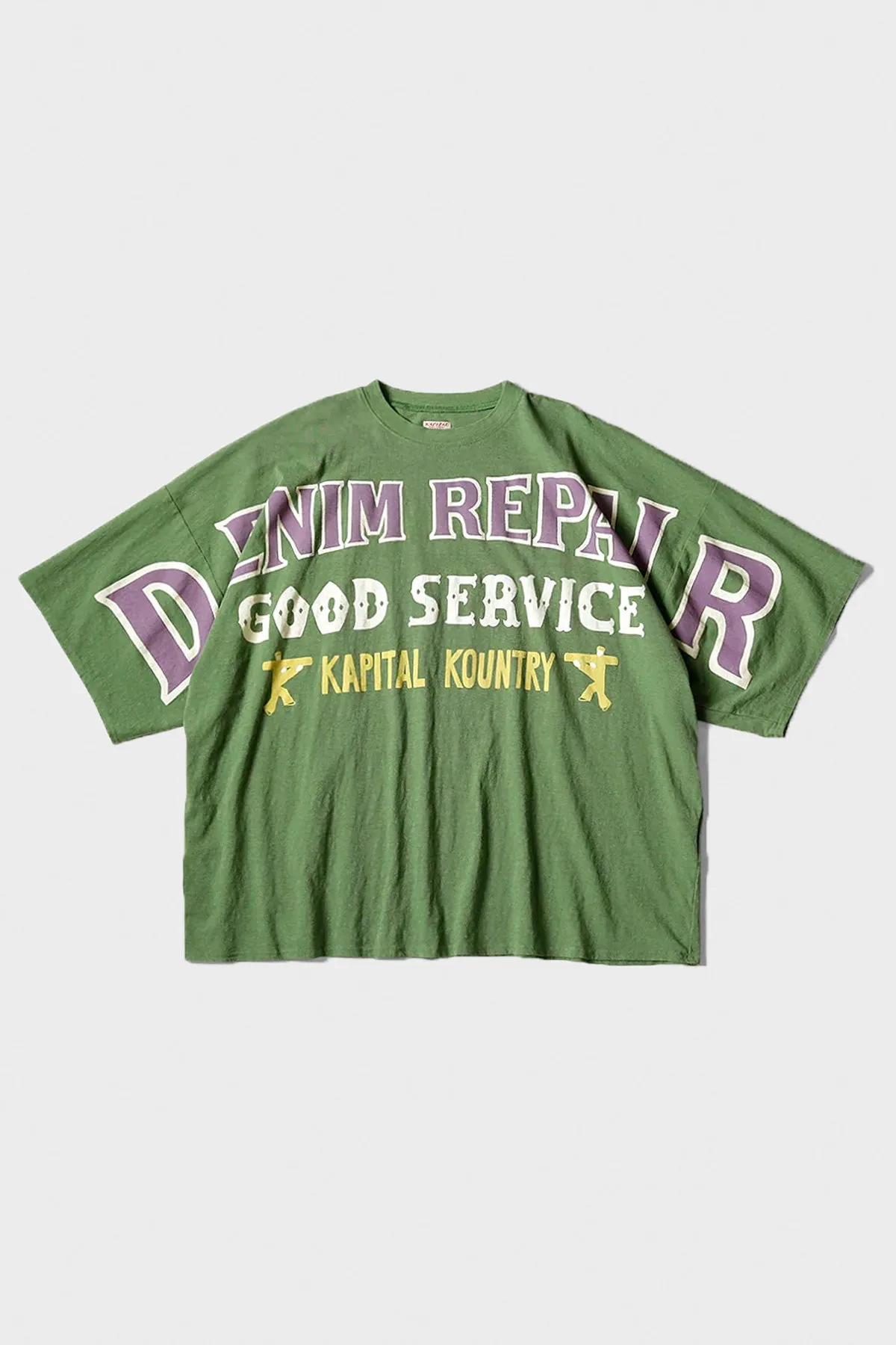 18.5/- Jersey HUGE-T (DENIM REPAIR) - Green sold by Canoe Club