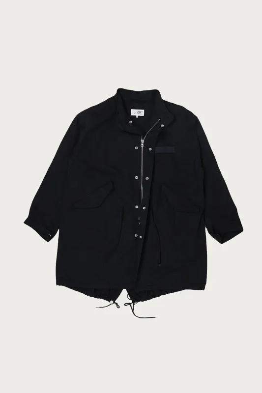 Fishtail Parka - Black Numbers made by Maison Margiela