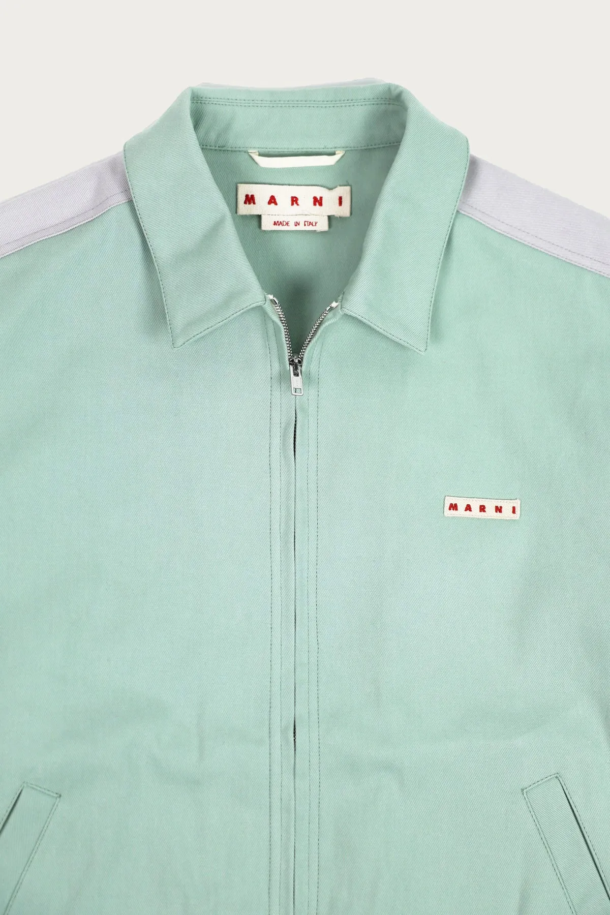 Striped Sleeve Jacket - Mint/Gray sold by Canoe Club product image thumbnail 2