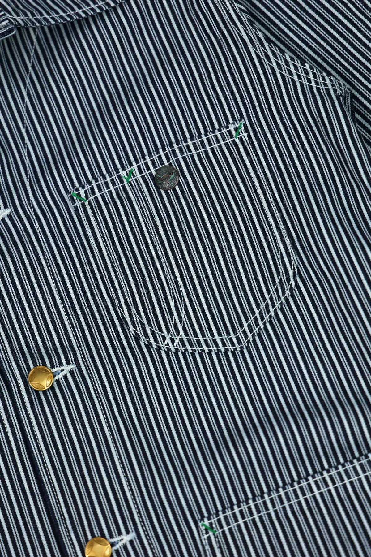 Liberty Stripe Barn Jacket - Rinsed sold by Canoe Club product image thumbnail 3