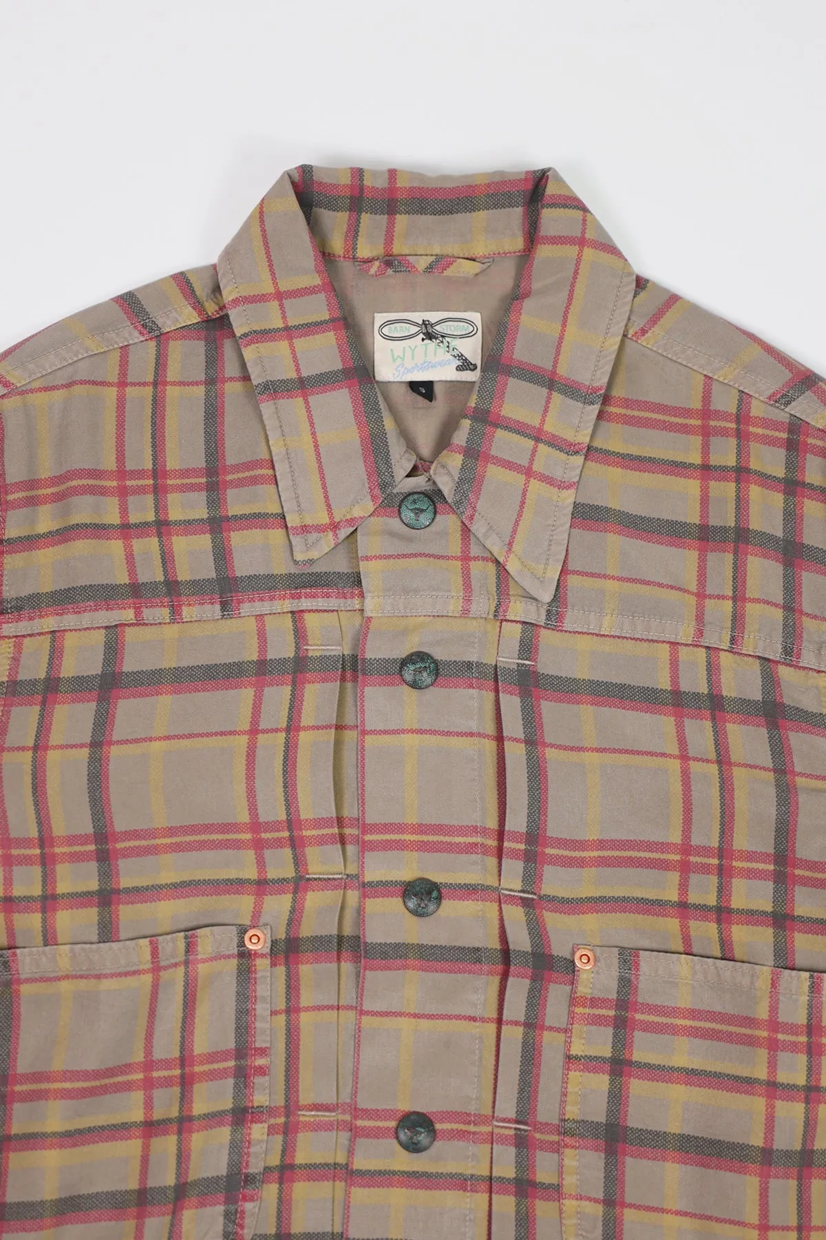 Printed Corral Plaid Tencel Ranch Jacket - Sunflower sold by Canoe Club product image thumbnail 2