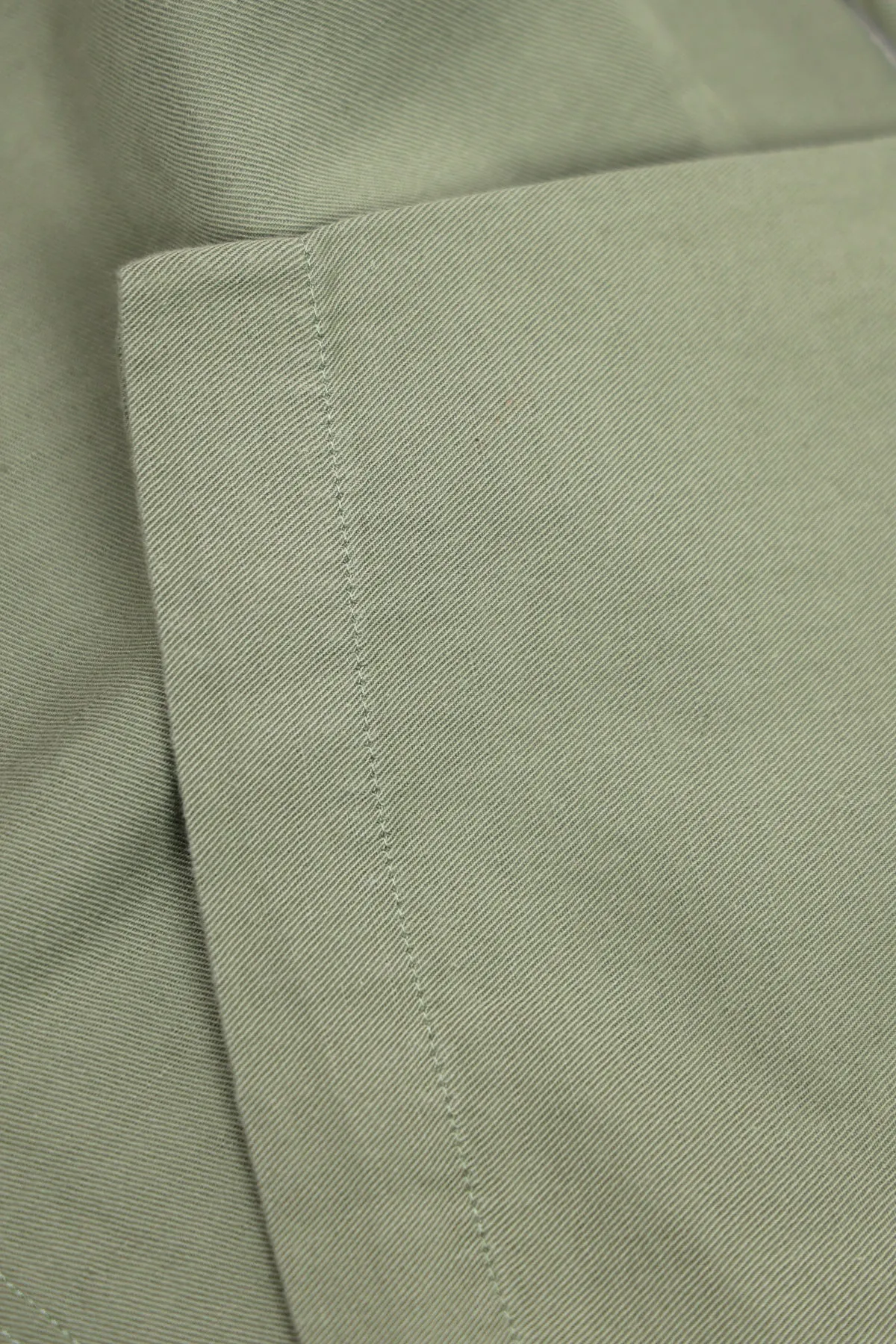 Flat Front Slub Cotton/Linen Twill Chinos - Faded Olive sold by Canoe Club product image thumbnail 3