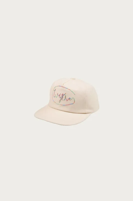 Chainstitch Canvas Ranch Hat - Cream made by Wythe NY