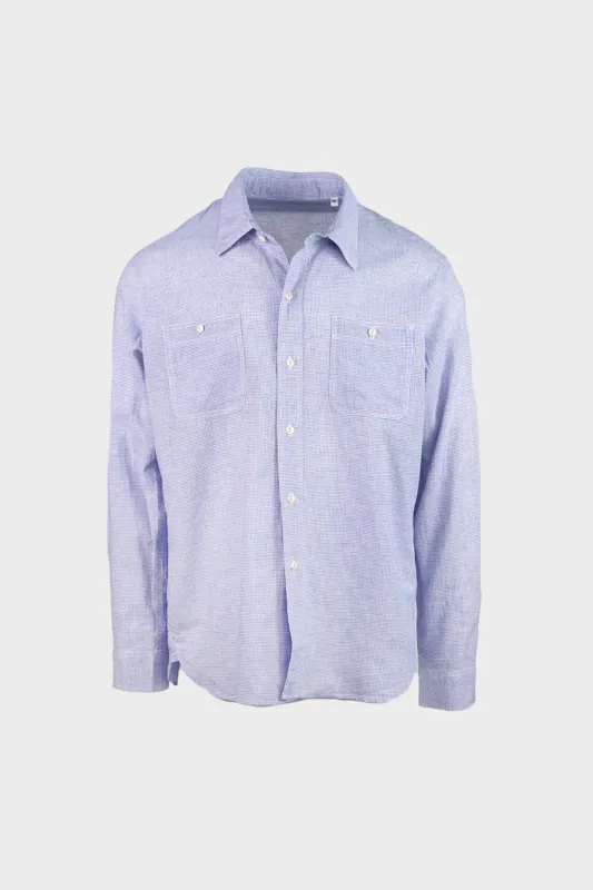 Patch Pocket Work Shirt - Blue sold by Canoe Club