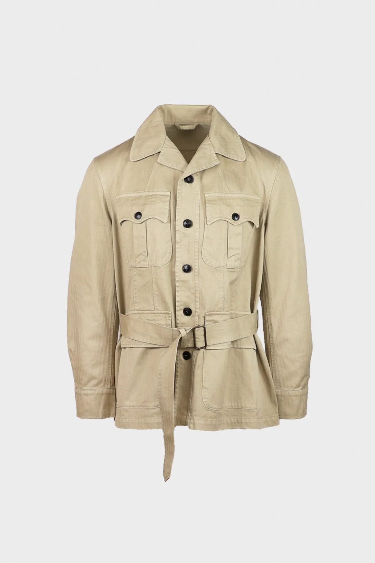 Clint Safari Jacket - Khaki sold by Canoe Club