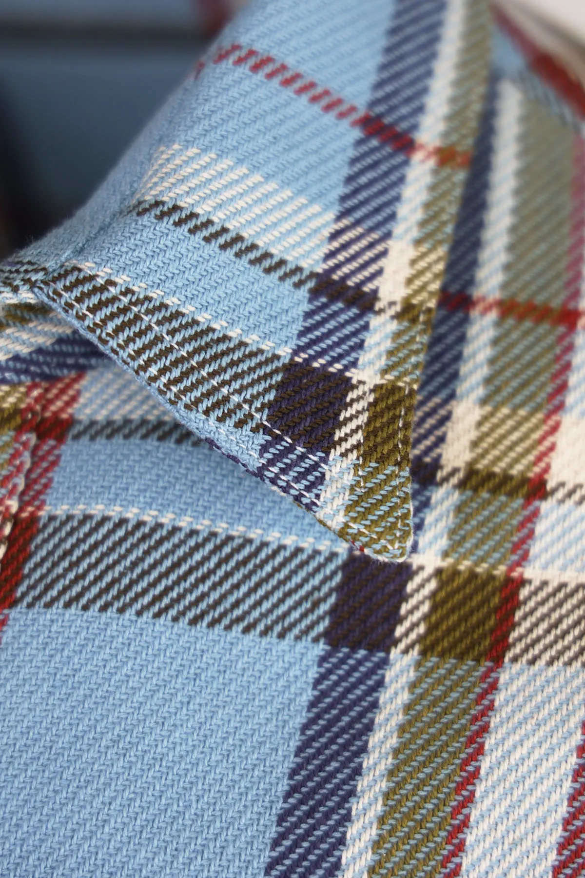 Check Patch Pocket Work Shirt - Sky sold by Canoe Club product image thumbnail 4