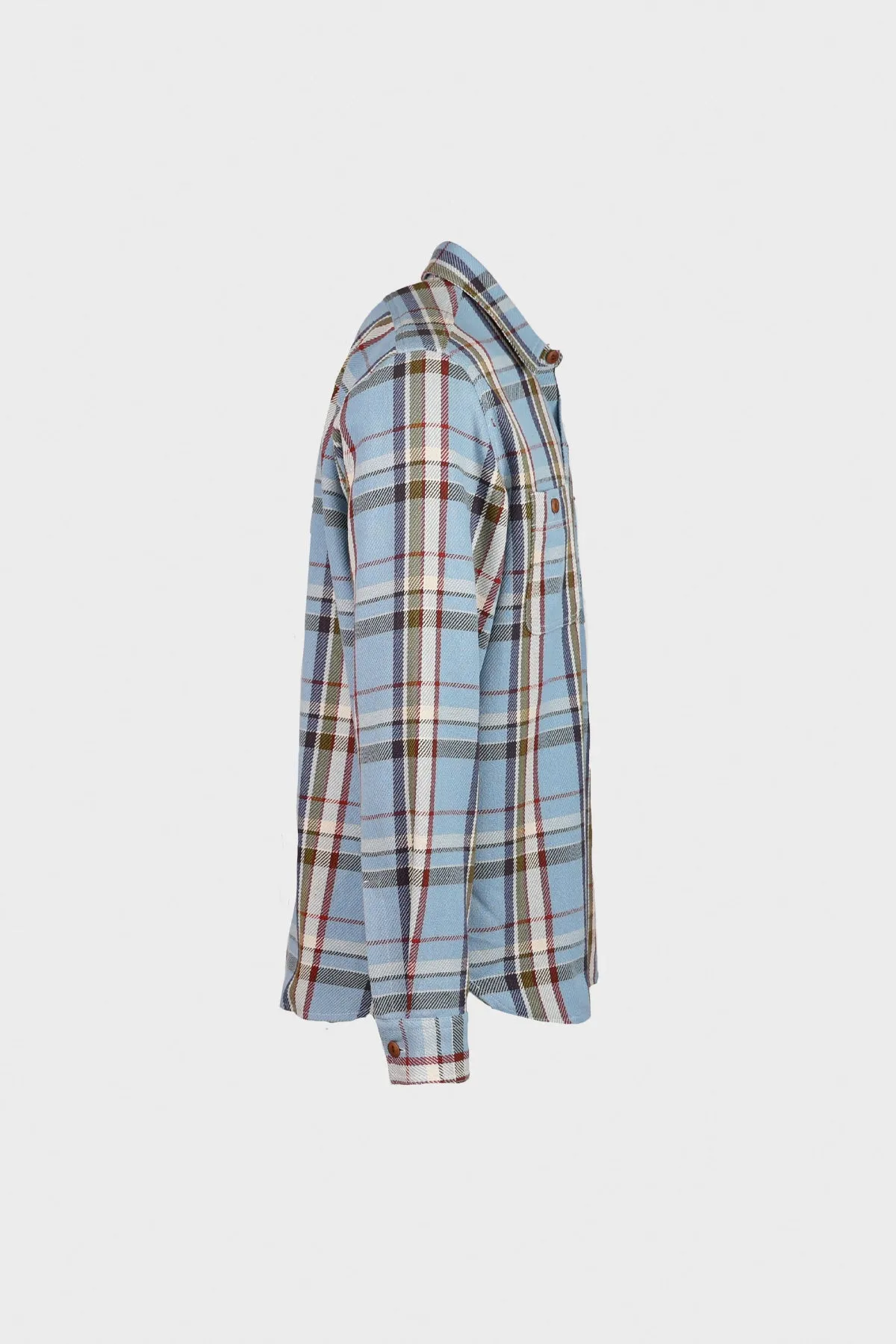 Check Patch Pocket Work Shirt - Sky sold by Canoe Club product image thumbnail 2