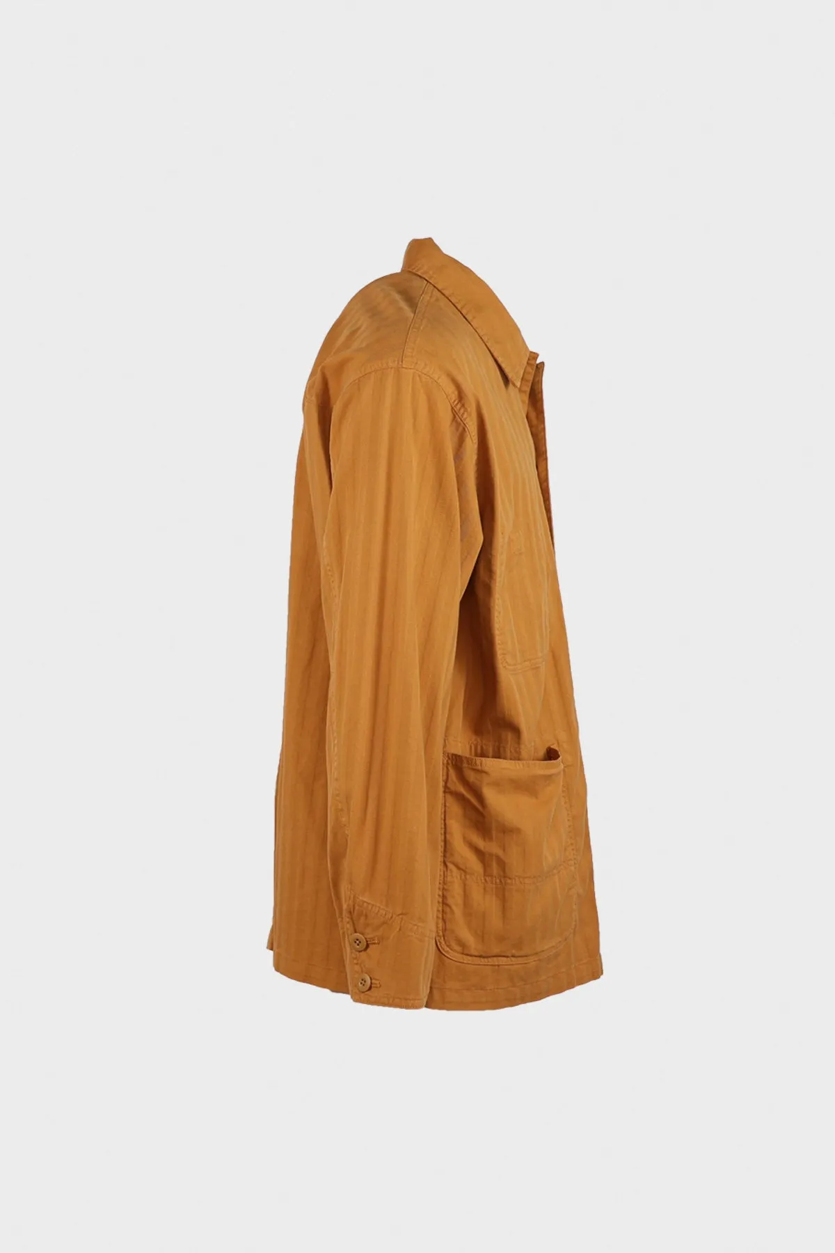 Garment Dye Wide Herringbone Coverall Jacket - Ochre sold by Canoe Club product image thumbnail 2