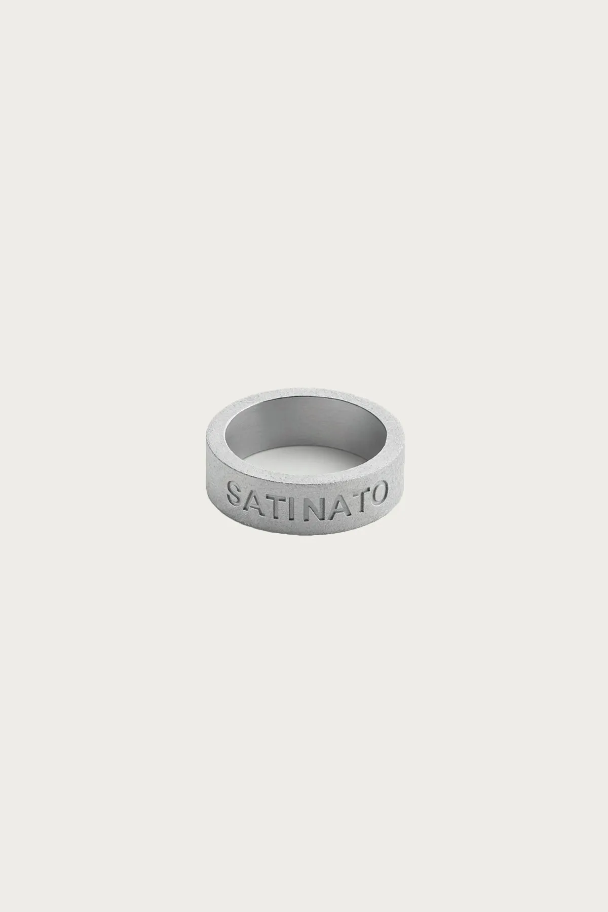 Minimal Numeric Signature Ring - Satined Palladio sold by Canoe Club product image thumbnail 2