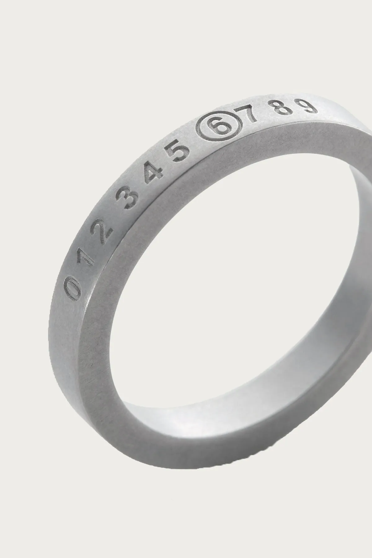Minimal Numeric Signature Ring - Matte Palladio sold by Canoe Club product image thumbnail 3
