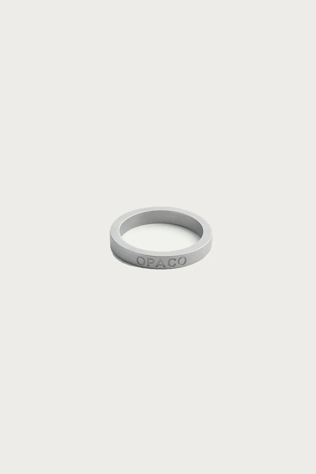 Minimal Numeric Signature Ring - Matte Palladio sold by Canoe Club product image thumbnail 2