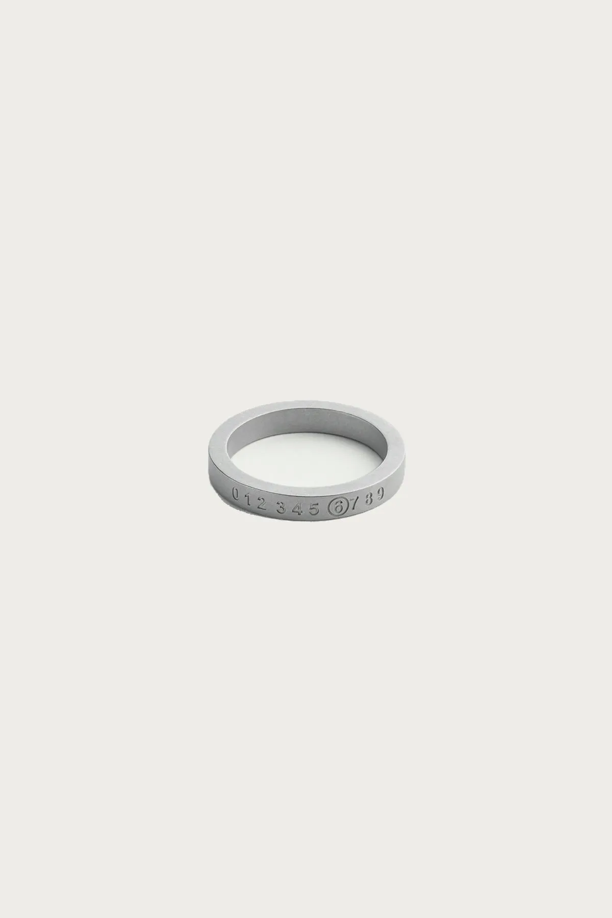 Minimal Numeric Signature Ring - Matte Palladio sold by Canoe Club