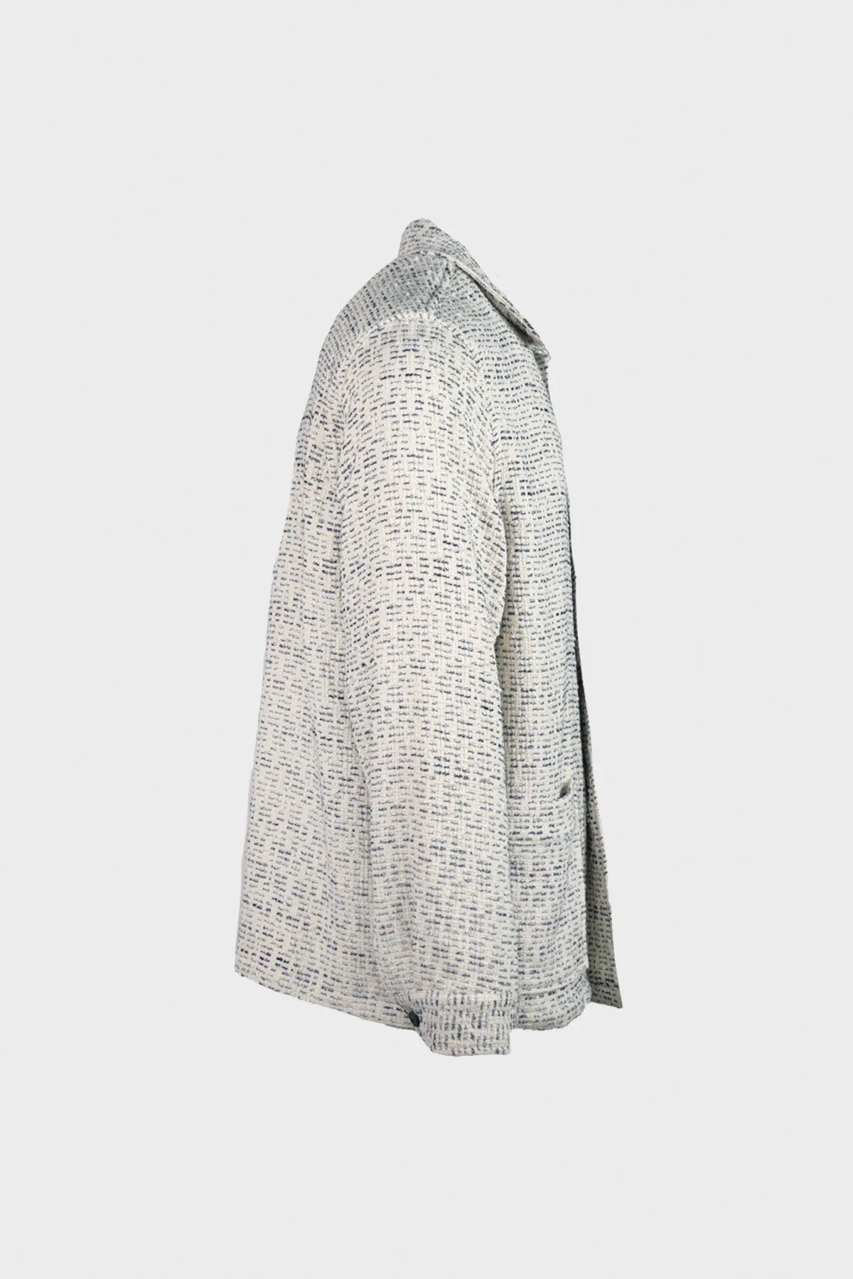 Italy Tweed Chore Jacket - Oatmeal sold by Canoe Club product image thumbnail 2