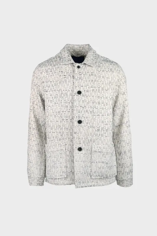 Italy Tweed Chore Jacket - Oatmeal made by Document