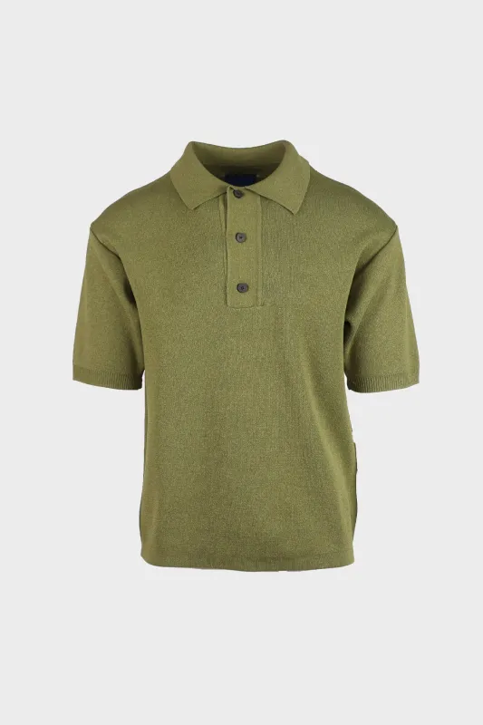 Hanji Polo Sweater - Khaki made by Document