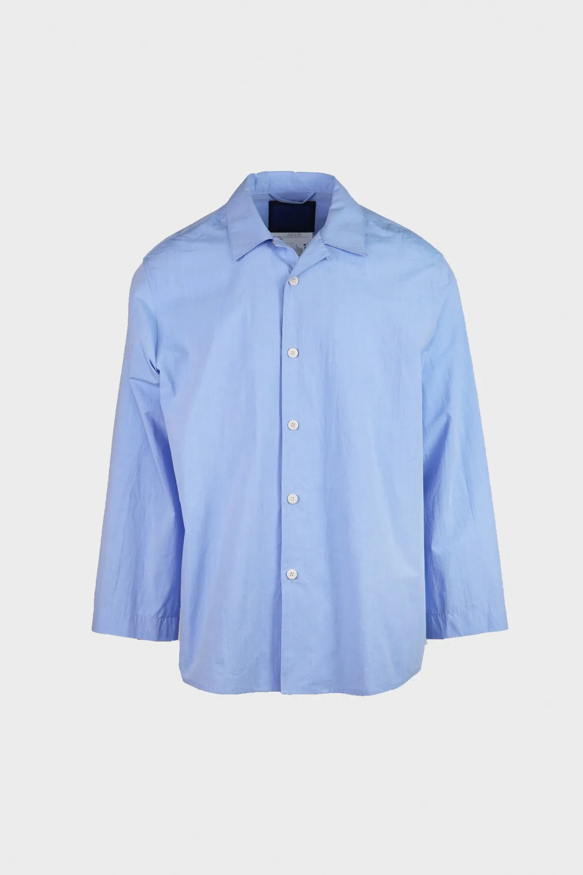 Typewriter Cotton Oversized Shirt - Chambray sold by Canoe Club