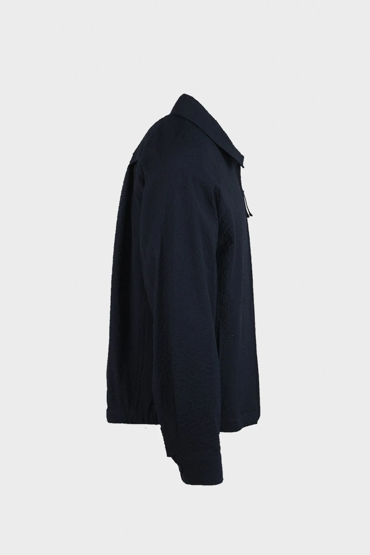 Stretch Seersucker Zip Up Jacket - Dark Navy sold by Canoe Club product image thumbnail 2