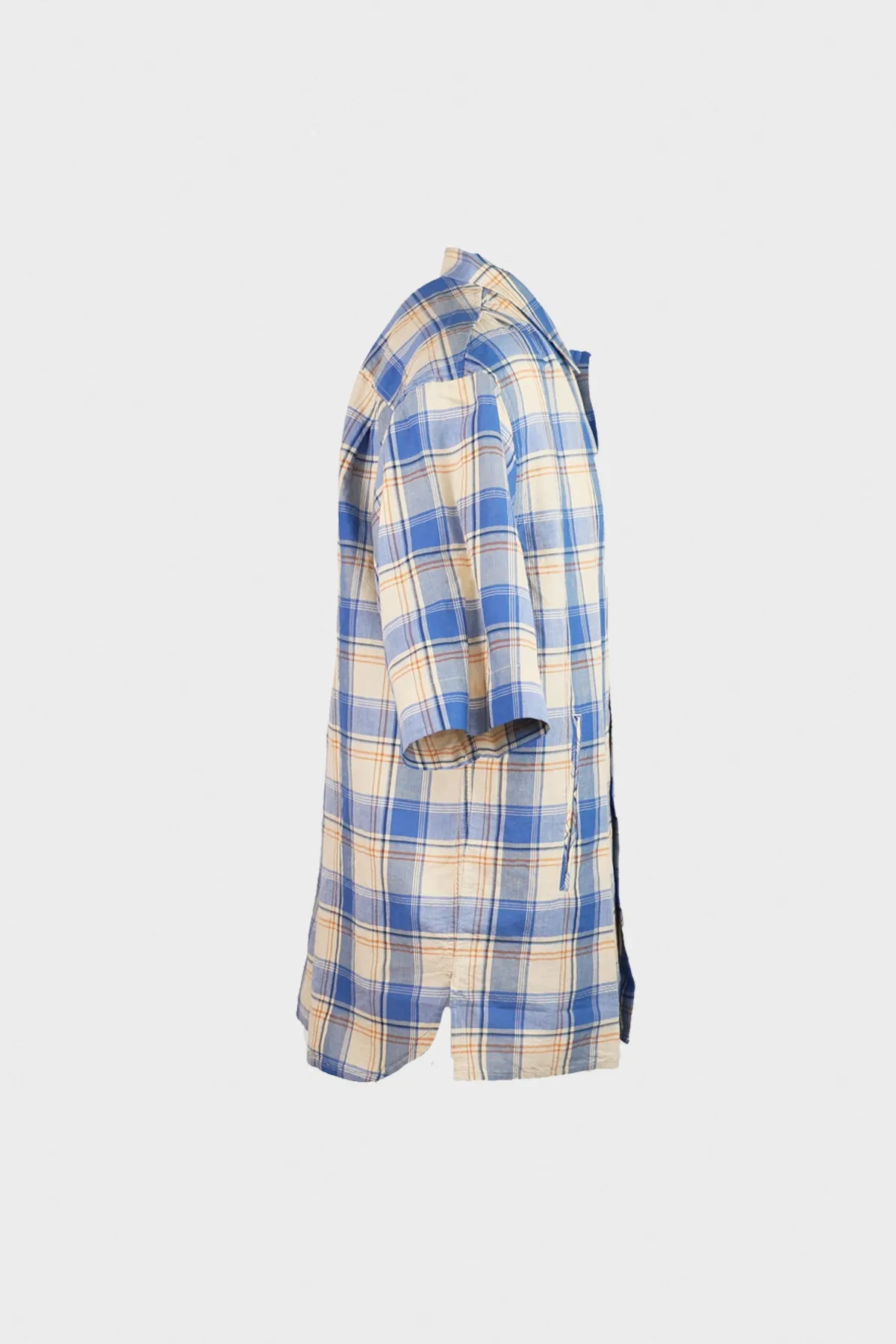 Linen Cotton Outer Shirt - Blue sold by Canoe Club product image thumbnail 2