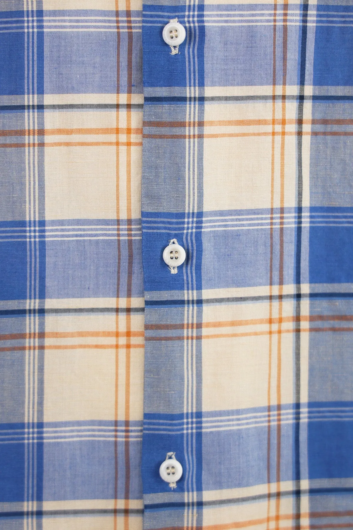 Linen Cotton Outer Shirt - Blue sold by Canoe Club product image thumbnail 3