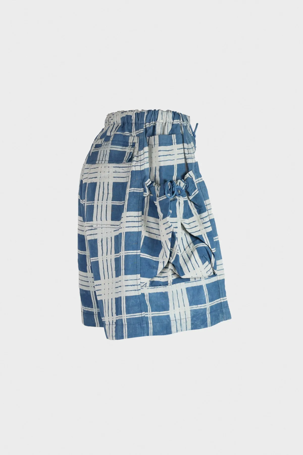 Salt Shorts - Indigo Check sold by Canoe Club product image thumbnail 2