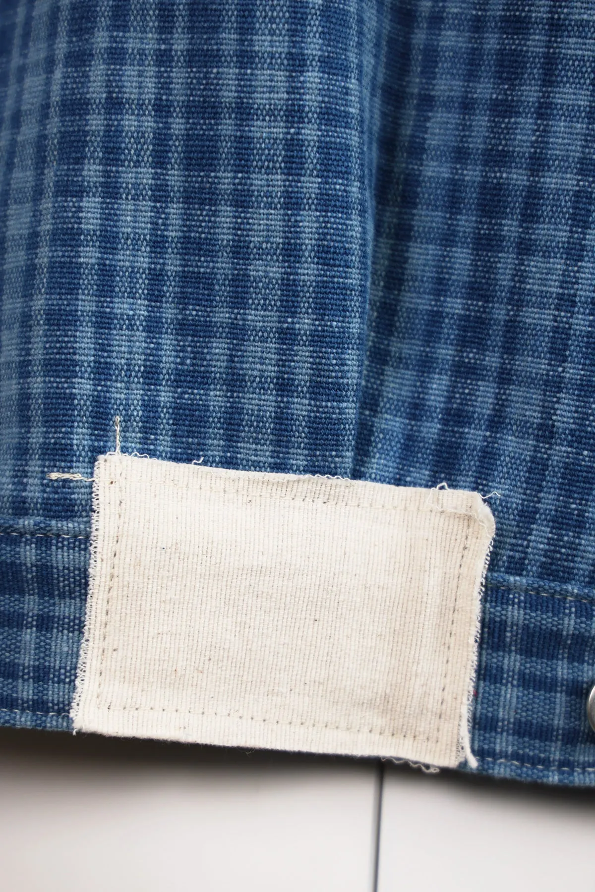 Tuesday Jacket - Indigo Mini Check sold by Canoe Club product image thumbnail 5