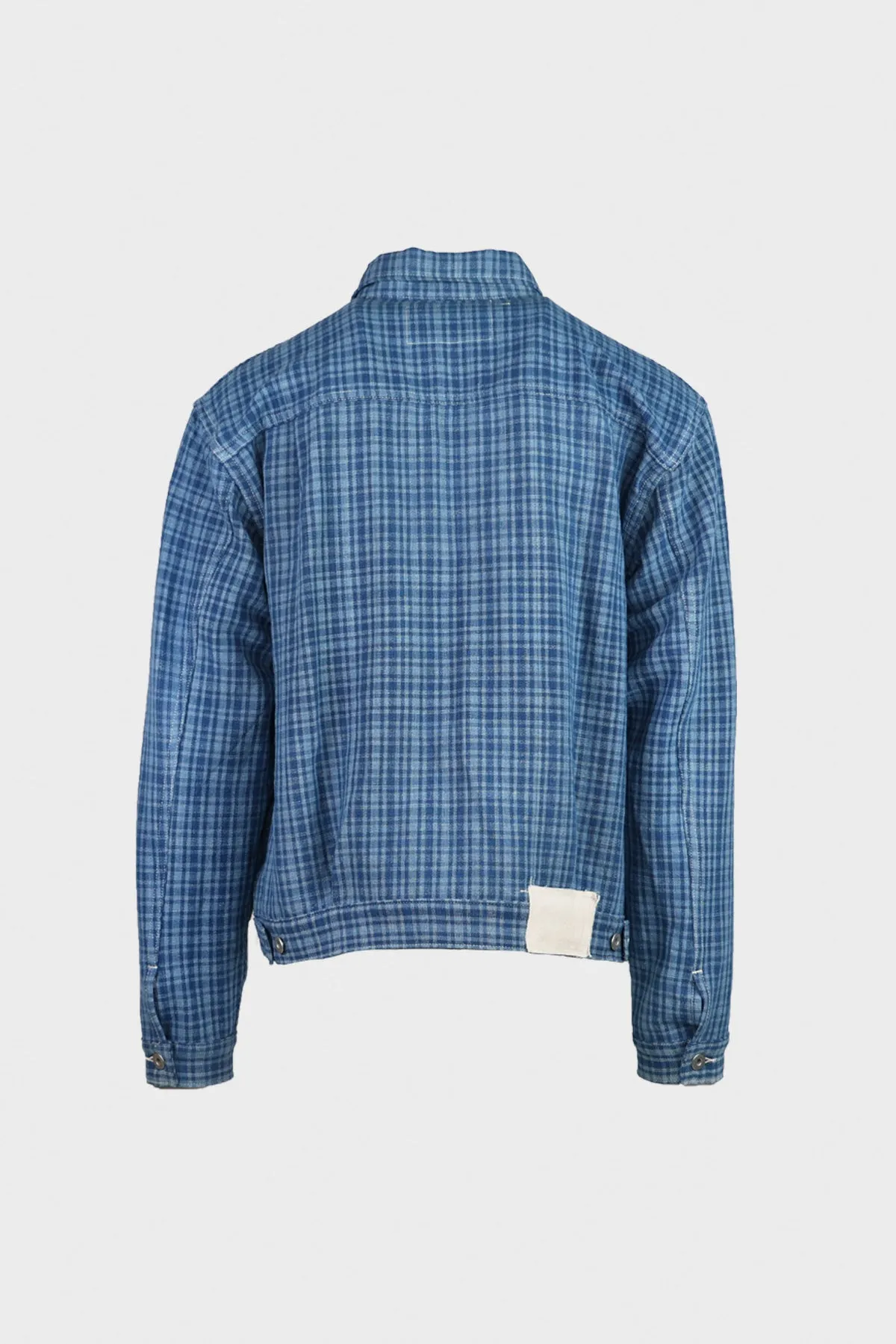 Tuesday Jacket - Indigo Mini Check sold by Canoe Club product image thumbnail 3