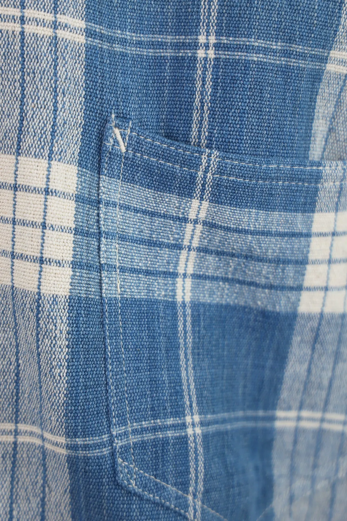 Sundae Jacket - Indigo Ecru Check sold by Canoe Club product image thumbnail 4