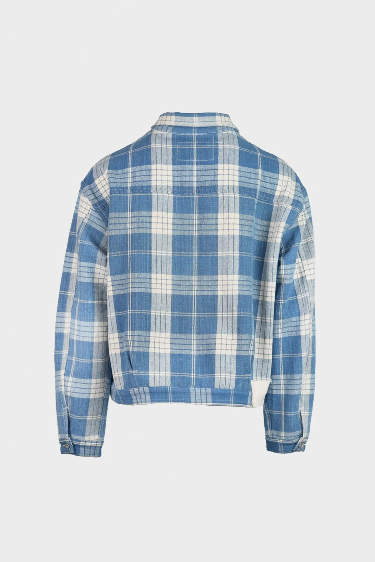 Sundae Jacket - Indigo Ecru Check sold by Canoe Club product image thumbnail 3