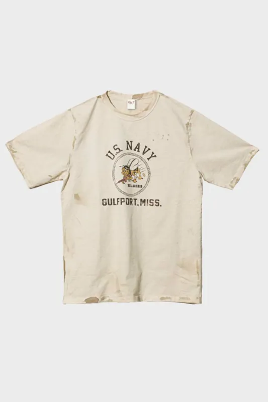 US Navy Tee - White sold by Canoe Club
