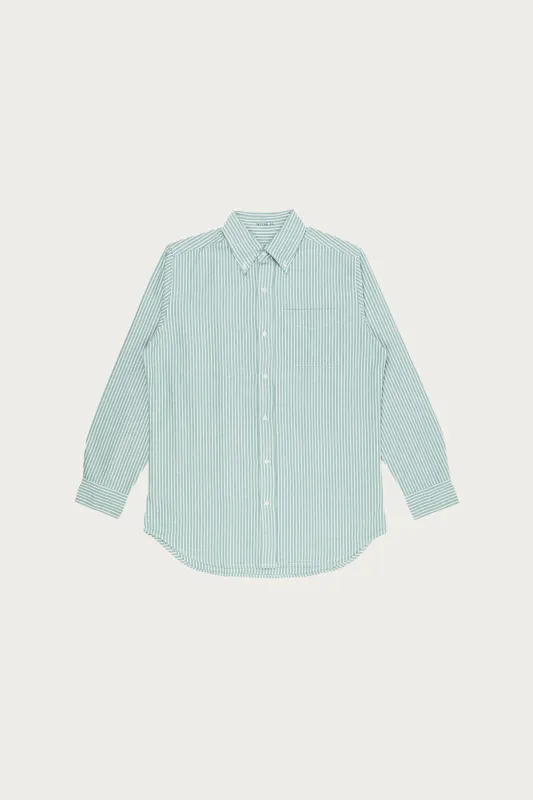 Wythe Oxford - Evergreen Stripe made by Canoe Club