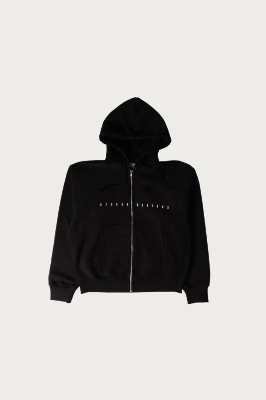 S Box Zip Hoodie - Black sold by Canoe Club