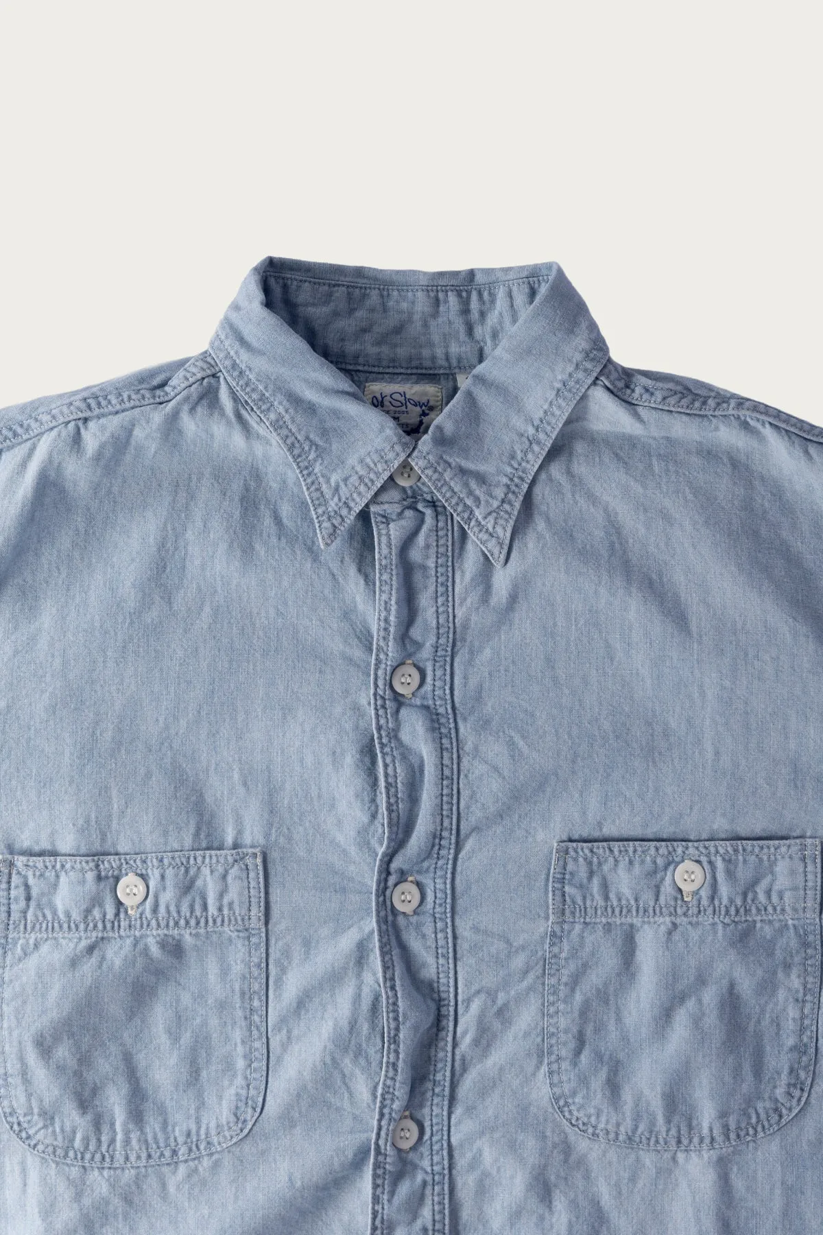 Relax Fit Chambray Work Shirt - Chambray Bleached sold by Canoe Club product image thumbnail 2